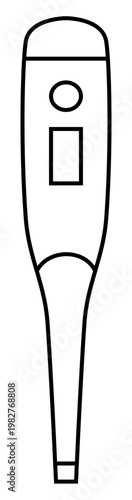 Digital Thermometer Outline