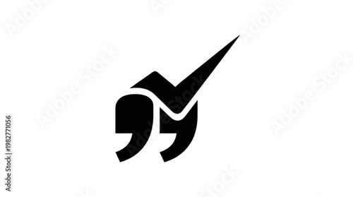 Icon of a Quill Pen with a Burst Effect, Vector Icon for Writing and Creativity