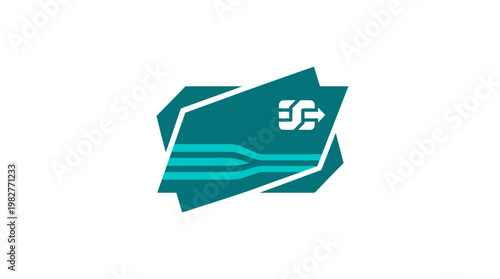 Vector Icon of Digital Credit Card for Online Payment and Financial Transactions