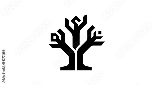 Icon of a Modern Tree Vector Icon for Nature and Environment Themes