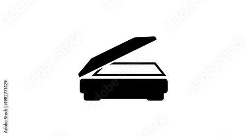 Icon of a Baby Grand Piano in Black and White Vector Style for Music and Arts Themes