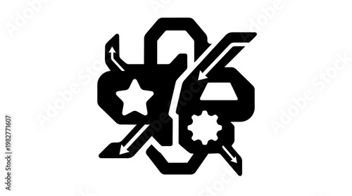 Icon Celebrating 25 Years with Festive Design and Anniversary Elements