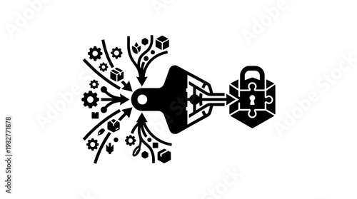 Vector Icon of Innovative Concept Exploring Possibilities with Creative Design Elements