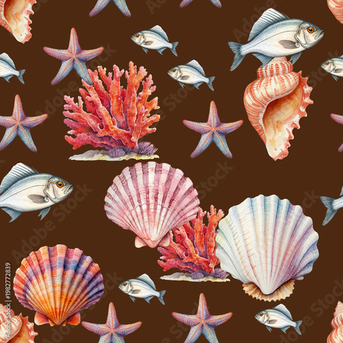 Konstfotografi Seashell Symphony on Umber