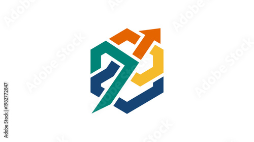 Icon of a Dynamic Business Growth Chart in Modern Vector Style for Data and Analytics