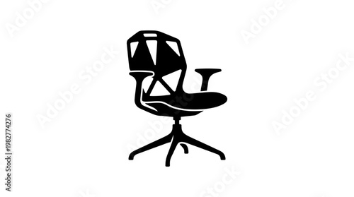 Vector Icon of Office Chair for Business and Workplace Design
