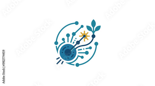 Icon of Scientific Microorganism And Bacteria, Laboratory Culture, Microbiology Research Vector Icon