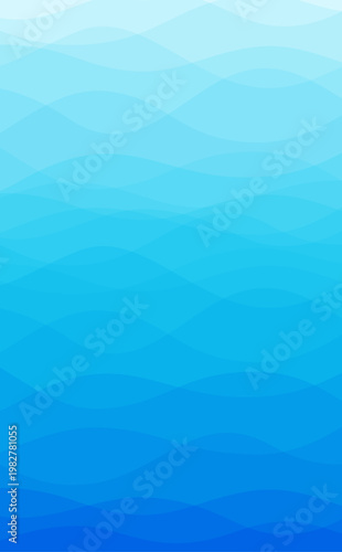 青い波の抽象背景_縦