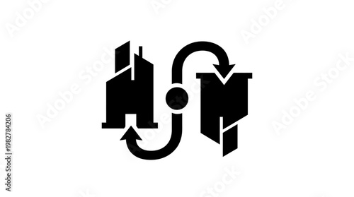 Icon of Circular Arrow Recycling Symbol for Sustainability and Eco-Friendly Practices