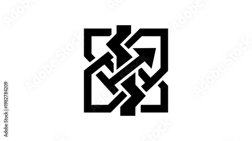 Vector Icon of Intricate Celtic Knot Design for Symbolic Logo or Decorative Art