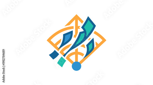 Icon of Financial Growth and Investment Strategy in Dynamic Vector Style