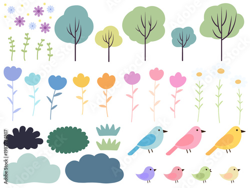 自然の素材セット　A