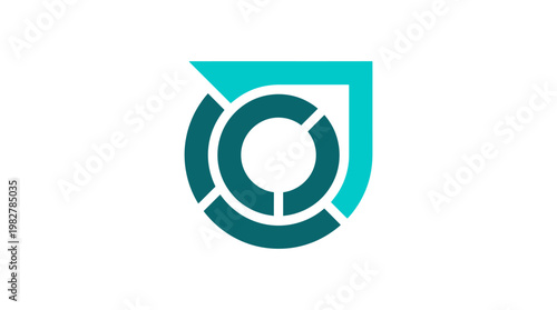 Icon of a Circular Tech Target with Shield representing cybersecurity and data protection in vector style