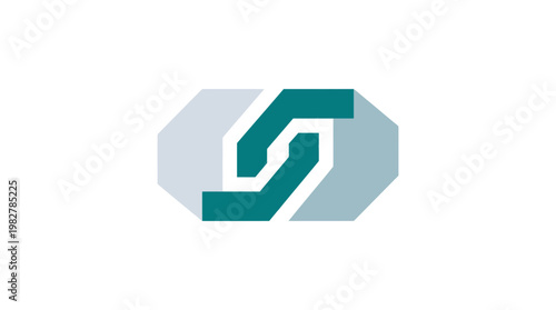 Icon of Interconnected Chain Link in Modern Vector Style for Connectivity and Networking