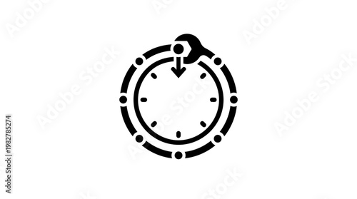 Vector Icon of Stopwatch Timer for Time Management and Punctuality