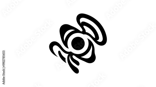 Vector Icon of an Abstract Butterfly for Nature and Wildlife Designs