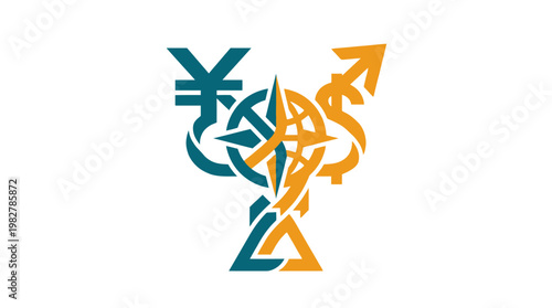 Icon Symbolic Arbitration Concept Vector Icon Representing Conflict Resolution
