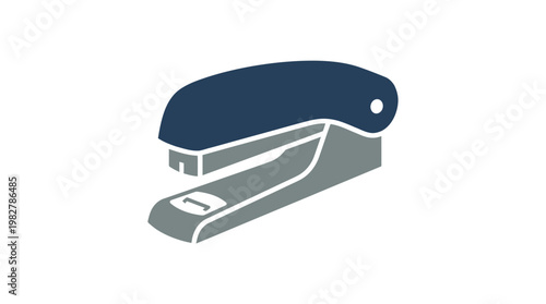 Vector Icon of Stapler for Office Supplies and Stationery Design
