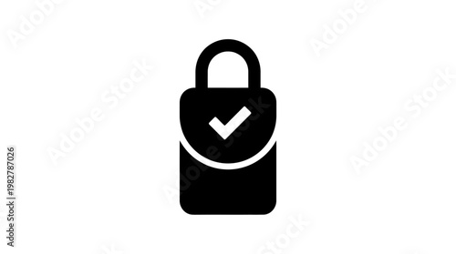 Icon of a Secure Lock Padlock Vector Illustration for Security and Privacy Concepts