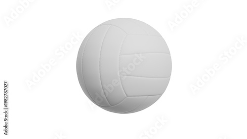 Bild auf Leinwand White Volleyball on Black Background