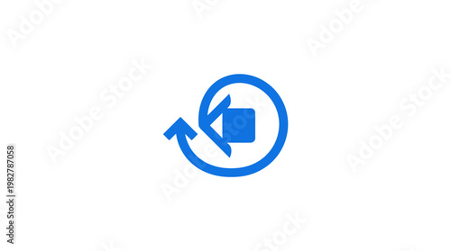 Icon Of Refresh Or Reload Symbol In Circular Arrow Style For User Interface Design