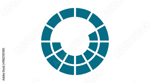 Icon of Circular Gear System for Engineering and Technology Illustration
