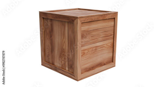 Photos Wooden Crate on Black Background