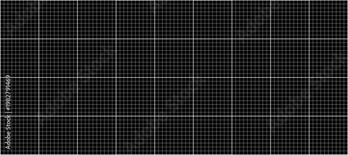 Grid Square Seamless Pattern with Line Graph Background. Grid Blueprint Background Black Paper. Graph Texture Vector