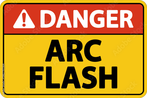danger arc flash warning sign