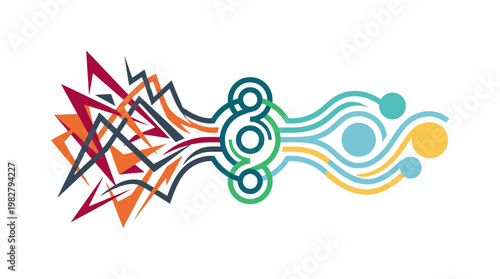 Vector Icon of Data Transmission and Connectivity Concept for Technology and Communication Design