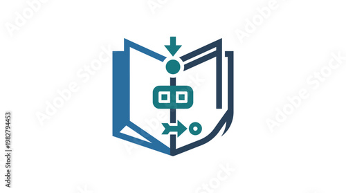 Icon of Digital Security or Privacy Lock in Modern Style for Technology and Cyber Safety