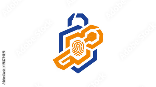 Icon of Digital Security and Data Privacy in Modern Technology Style