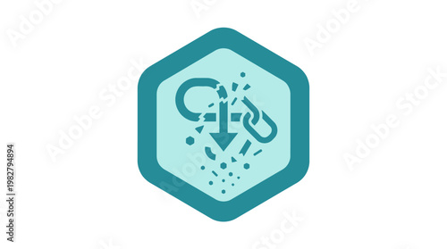Icon of Recycling Bin Symbol in Modern Vector Style for Environmental Conservation