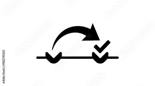 Vector Icon of Water Drainage System with Pipe and Flow Illustration