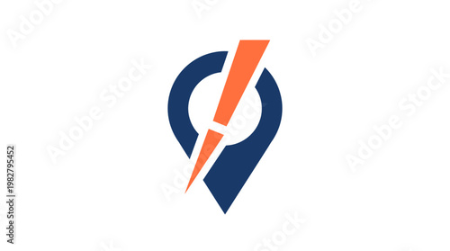 Icon of Electric Power Indicator in Modern Line Art Style for Renewable Energy Concept