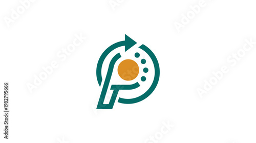 Icon of a Rocket Launching in a Flat Vector Style for Space Exploration and Technology