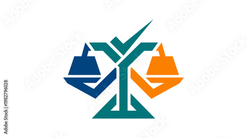 Vector Icon of Scales of Justice for Legal and Judicial Concepts