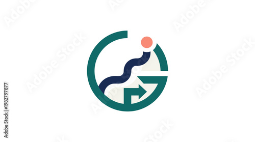 Icon Of Person Exercising Yoga In Meditation Pose On Circular Background Vector Icon