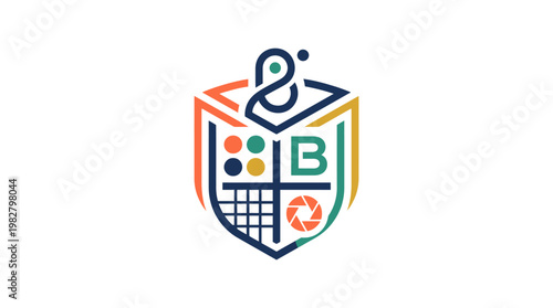 Icon of a Book and Education Symbols in Vector Style for Learning Resources