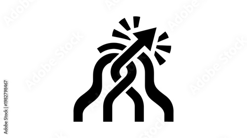 Icon of Explosive Firework Burst with Sparkles in Vector Style