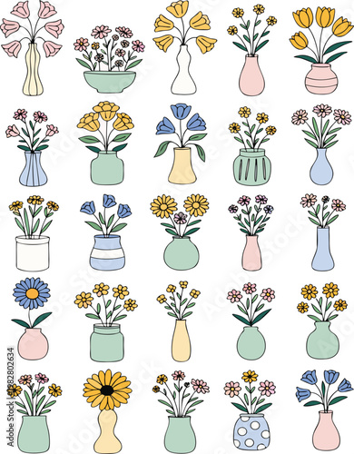 seamless pattern with flowers