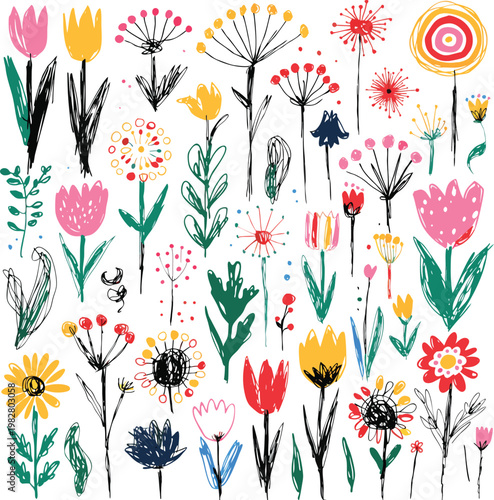 vector illustration of a flower