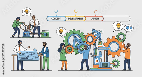 Teamwork in business development: concept, design, and launch of a new project