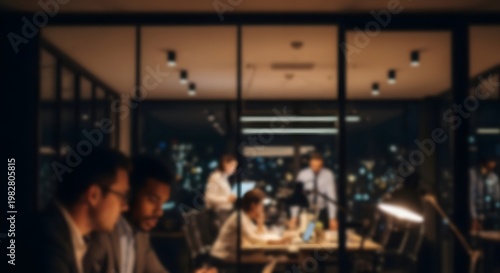 Elegant interior of a high end watch boutique with customers viewing timepieces in a sophisticated setting