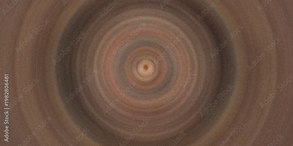 Obraz premium Abstract earthtoned circular ripple pattern with grainy texture