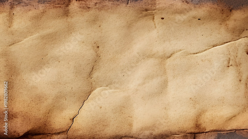 Old Brown vintage crumpled paper texture background