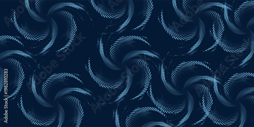 Flowing dot particles wave curve pattern blue and green gradient light modern old good simple art