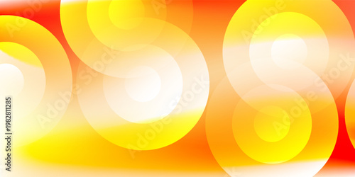 MOdern circle warm and inviting gradient background. The colors transition smoothly from orange to yellow creating a soft and diffused effect design abstract simple
