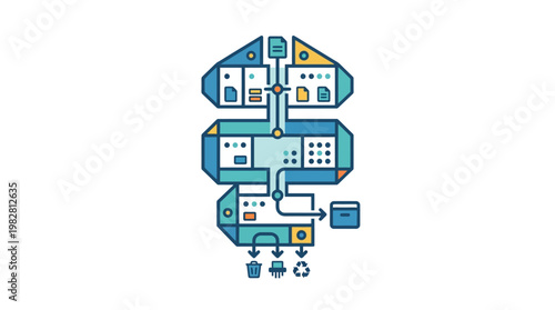 Icon of Smart Smart Home Automation System in Vector Style