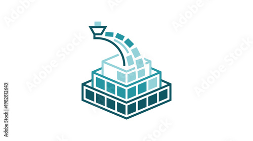 Icon of a Chewing Tobacco Pipe in Digital Vector Style for Tobacco and Smoking Themes